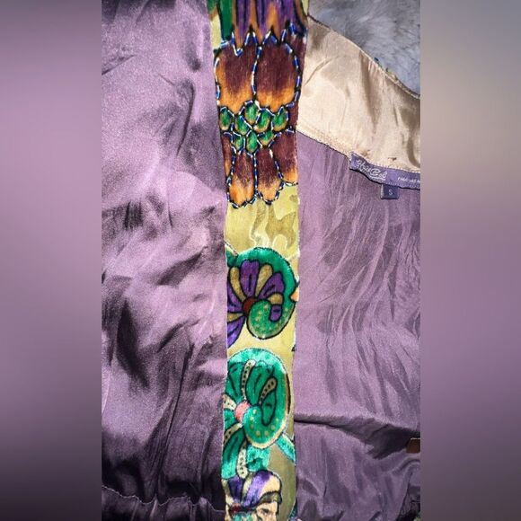 Rare Vintage Hale Bob, Silk purple bohemian Dress - Picture 12 of 16